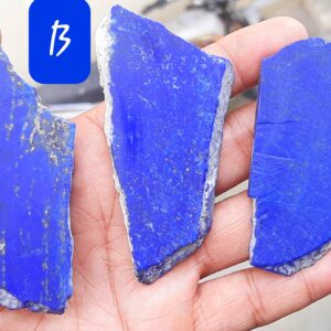 Rough Lapis Lazuli Gemstone: Unpolished Specimen, Slice, Slab
