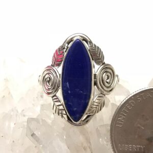 Marquise Lapis Ring, Size 8