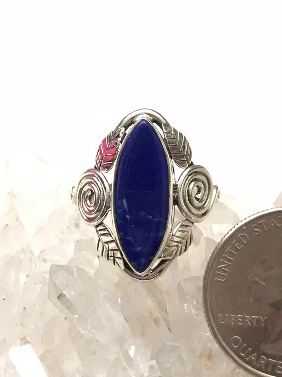Marquise Lapis Ring, Size 8