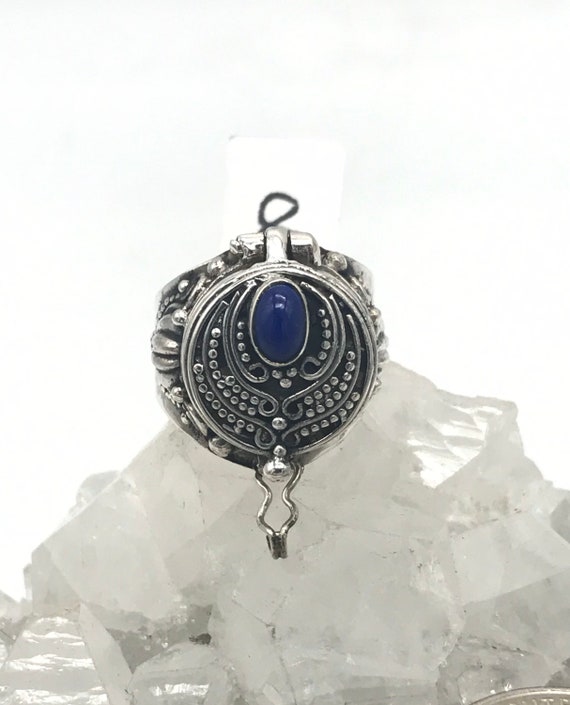 Poison Box Lapis Ring, Size 8