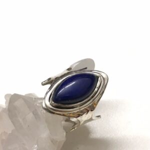 Lapis Puzzle Ring Size 6 1/2-adjustable