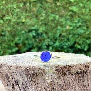 Raw Lapis Lazuli Sterling Silver Ring - December Birthstone