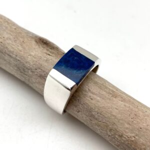 Lapis Lazuli Signet Ring - Modern - 925 Sterling - Minimalist - Men Women