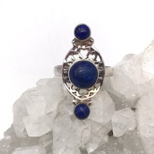 Unique Lapis Ring, Size 8 1/2