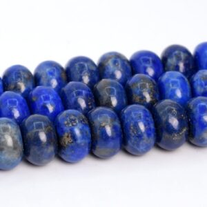 6x4MM Lapis Lazuli Beads Grade A Genuine Natural Gemstone Full Strand Rondelle Loose Beads 15" Bulk Lot Options (107405-2364)
