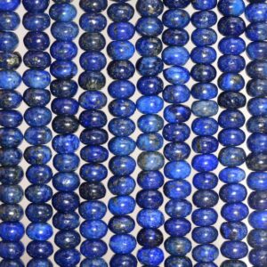 6x4mm Lapis Lazuli Gemstone Grade Aa Blue Rondelle 6x4mm Loose Beads 15.5 Inch Full Strand (90188809-82)