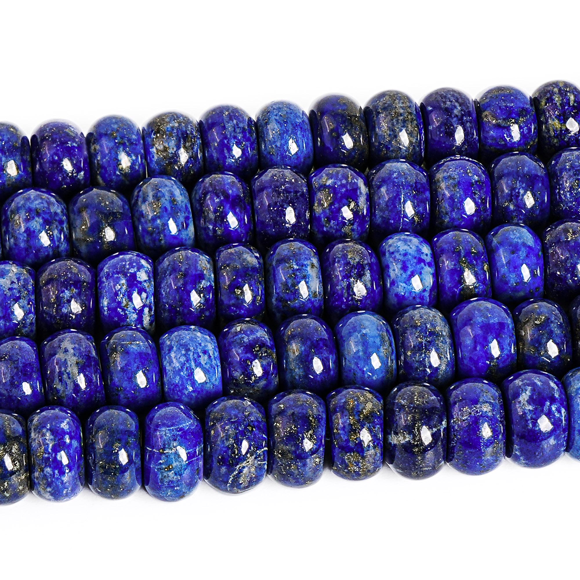 9-10x5-7mm Genuine Natural Deep Blue Lapis Lazuli Loose Beads Afghanistan Grade A Rondelle Shape Beads 15"/ 7.5"bulk Lot Options (108743) 9-10x5-7mm Genuine Natural Deep Blue Lapis Lazuli Loose Beads Afghanistan Grade A Rondelle Shape Beads 15"/ 7.5"bulk Lot Options (108743)