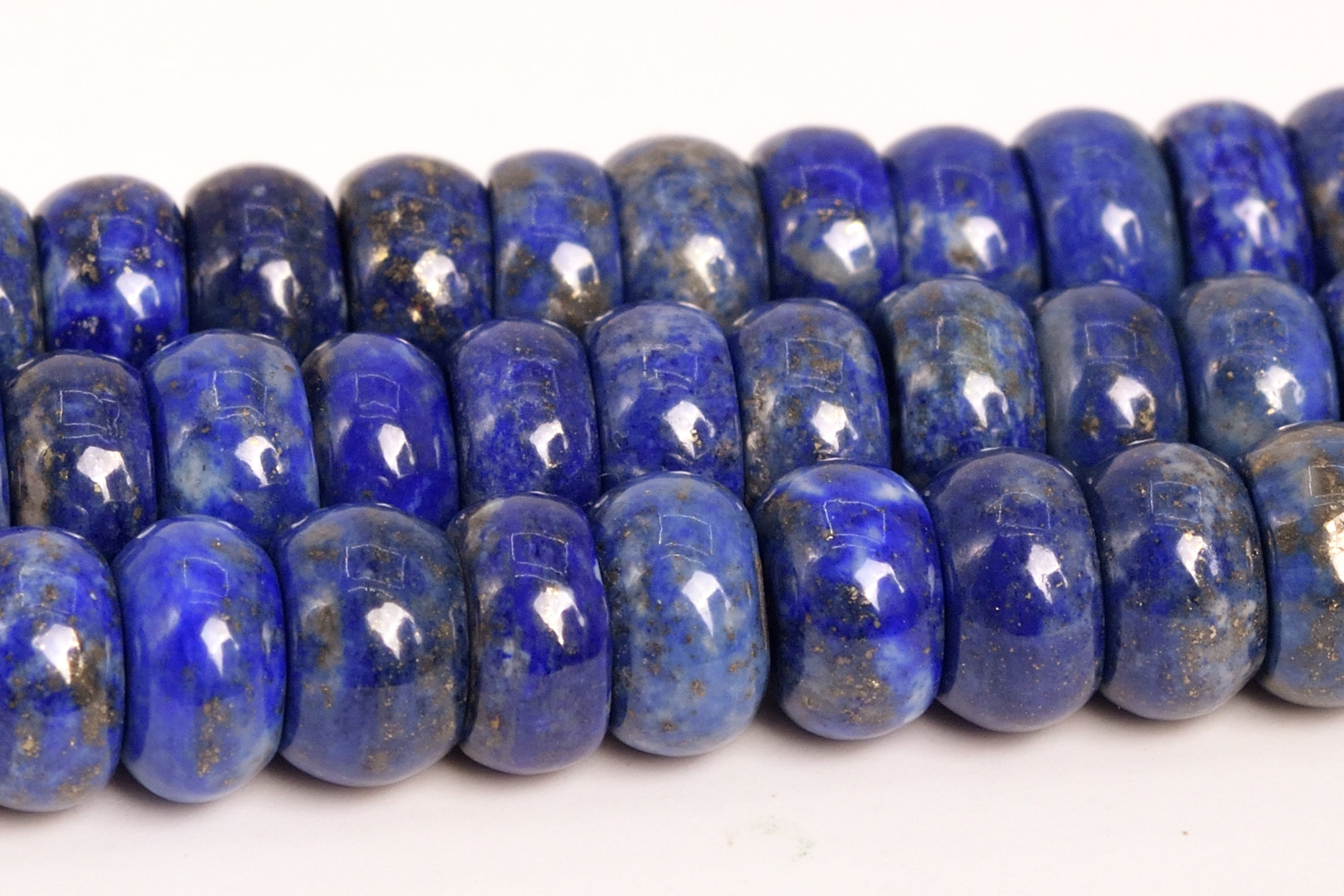 9x3-5mm Deep Blue Lapis Lazuli Beads Afghanistan Grade A Genuine Natural Gemstone Rondelle Loose Beads 15" / 7.5"bulk Lot Options (108745) 9x3-5mm Deep Blue Lapis Lazuli Beads Afghanistan Grade A Genuine Natural Gemstone Rondelle Loose Beads 15" / 7.5"bulk Lot Options (108745)
