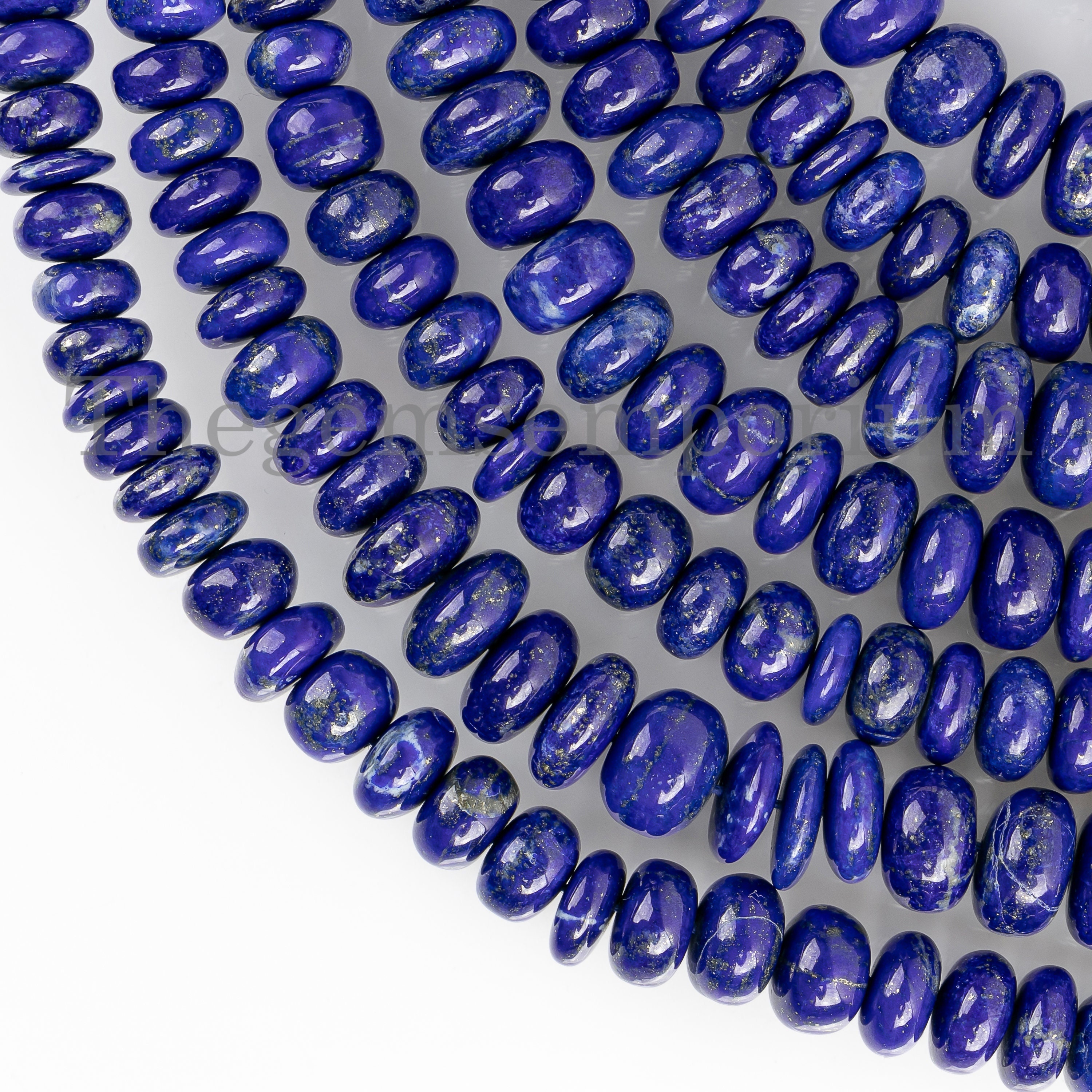 Natural Lapis Lazuli Rondelle Beads, 6-12mm Plain Rondelle Beads, Gemstone Beads For Jewelry Making, Smooth Lapis Lazuli Bead,beads Supplier
