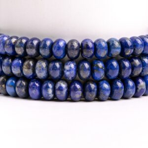 Natural Blue Lapis Lazuli Gemstone Grade A Rondelle 8x5mm Loose Beads
