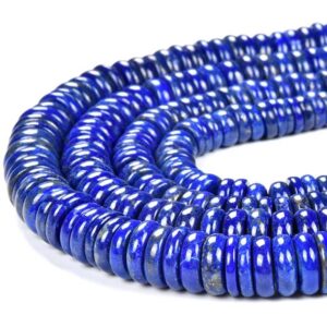 Natural Lapis Gemstone Grade Aaa Rondelle Heshi Slice 8x2-8x4mm 9x2-9x4mm 10x3-10x5mm 11x3-11x5mm 12x3-12x5mm 13x3-13x5mm 14x3-14x6mm (d474)