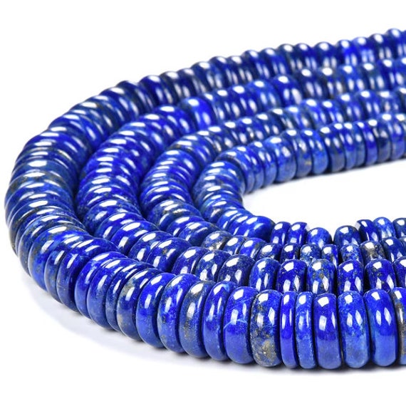 Natural Lapis Gemstone Grade Aaa Rondelle Heshi Slice 8x2-8x4mm 9x2-9x4mm 10x3-10x5mm 11x3-11x5mm 12x3-12x5mm 13x3-13x5mm 14x3-14x6mm (d474)
