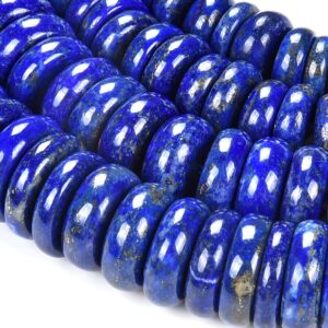 Natural Lapis Gemstone Grade Aaa Rondelle Heshi Slice 8x2-8x4mm 9x2-9x4mm 10x3-10x5mm 11x3-11x5mm 12x3-12x5mm 13x3-13x5mm 14x3-14x6mm (d474)
