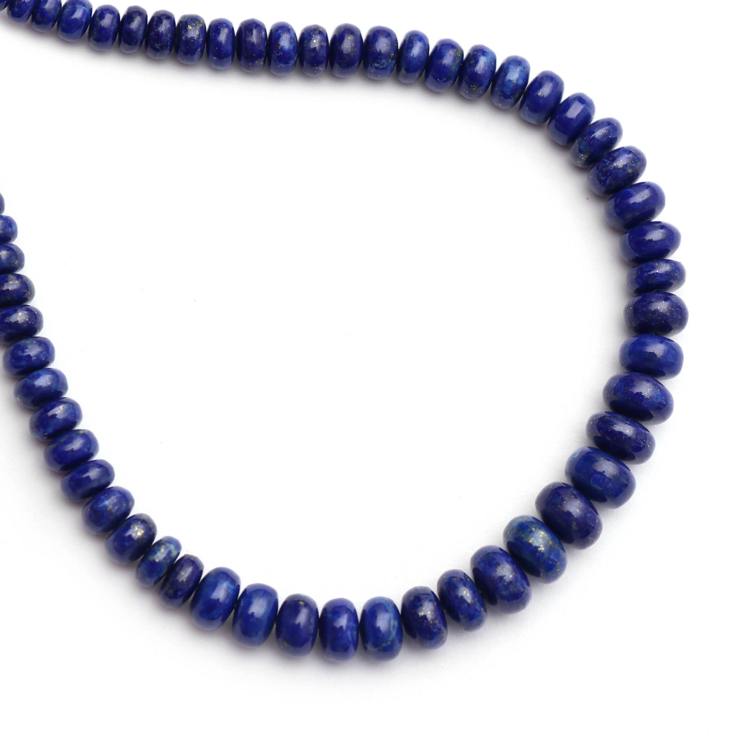 Natural Lapis Roundel Smooth Beads, 4mm To 7mm - Lapis Beads Gemstone - Gem Quality , 8 Inch Full Strand, Price Per Strand Natural Lapis Roundel Smooth Beads, 4mm To 7mm - Lapis Beads Gemstone - Gem Quality , 8 Inch Full Strand, Price Per Strand