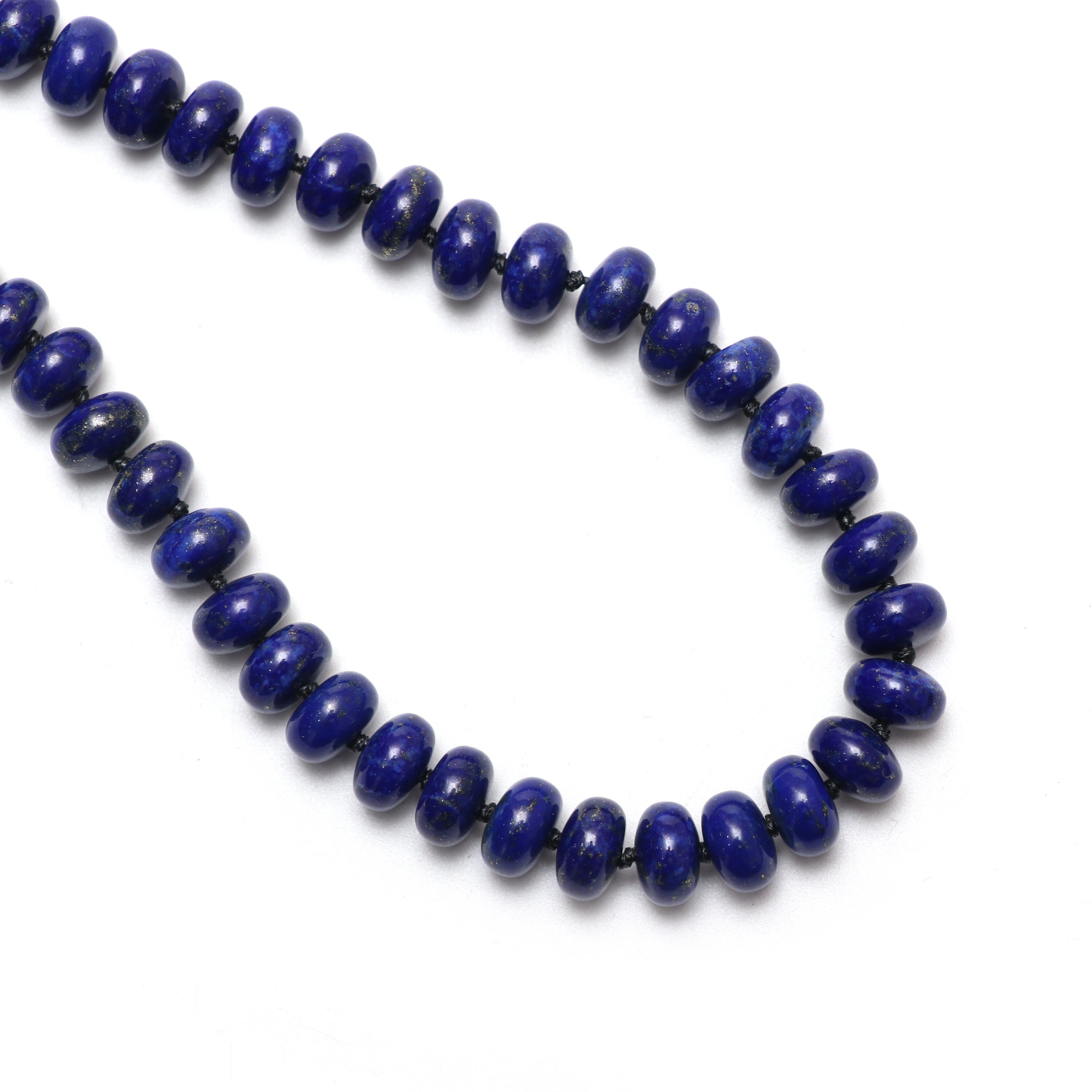 Lapis Smooth Rondelle Beads, 8 Mm, Lapis Jewelry Making Beads, Plain Rondelle Lapis, Plain Lapis Beads, 9 Inches Strand, Price Per Strand