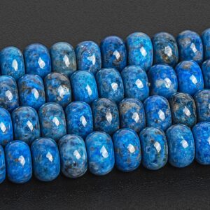 Vivid Blue Lapis Lazuli Beads Genuine Natural Grade Aa Gemstone Rondelle Loose Beads 8x5mm Bulk Lot Options