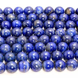 10mm Natural Lapis Lazuli Gemstone Aa Blue Round 10mm Loose Beads (258)