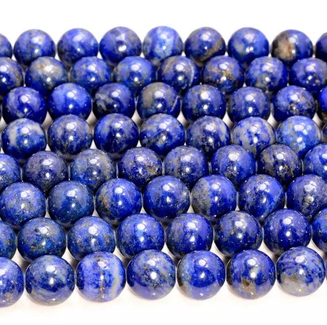 10mm Natural Lapis Lazuli Gemstone Aa Blue Round 10mm Loose Beads (258)