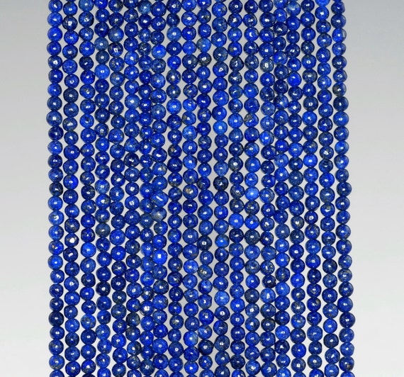 2mm Azura Lapis Lazuli Gemstone Grade A Blue Round 2mm Loose Beads 16 Inch Full Strand Lot 1,2,6,12 And 50 (90149515-170-e)