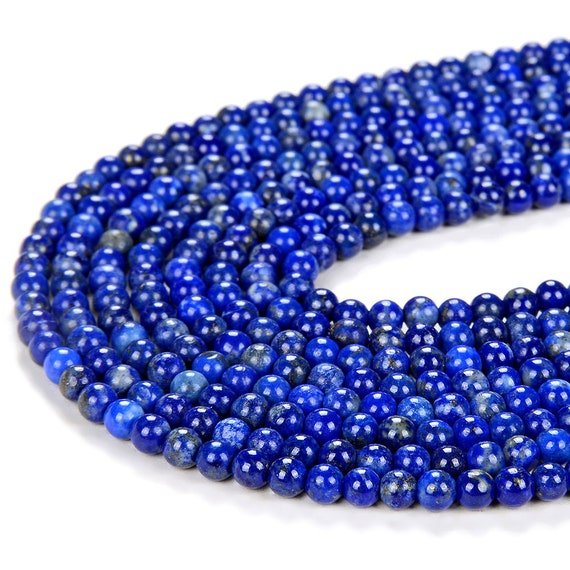 3mm Natural Lapis Gemstone Grade Aaa Round Beads 15.5 Inch Full Strand Bulk Lot 1,2,6,12 And 50 (80008873-p13)