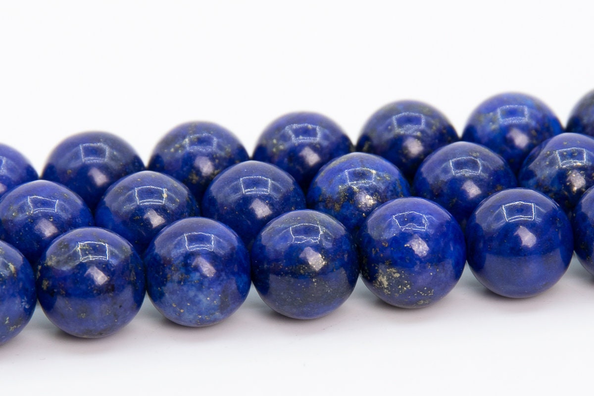 6mm Deep Blue Lapis Lazuli Beads Grade Aa Gemstone Round Loose Beads 15" / 7.5" Bulk Lot Options (109949)