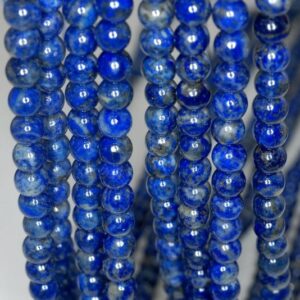 6mm Genuine Lapis Lazuli Gemstone Grade A Blue Round 6mm Loose Beads 16 Inch Full Strand (90186985-805)
