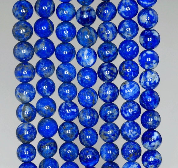 6mm Genuine Lapis Lazuli Gemstone Grade Aa Blue Round 6mm Loose Beads 15.5 Inch Full Strand (90186986-805)