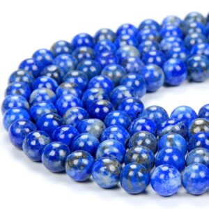 6mm Natural Lapis Gemstone Grade Aa Round Loose Beads (d348)