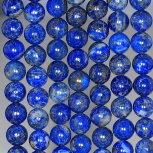 8mm Azura Genuine Lapis Lazuli Gemstone Aa Blue Round 8mm Loose Beads 15.5 Inch Full Strand (90147161-258)