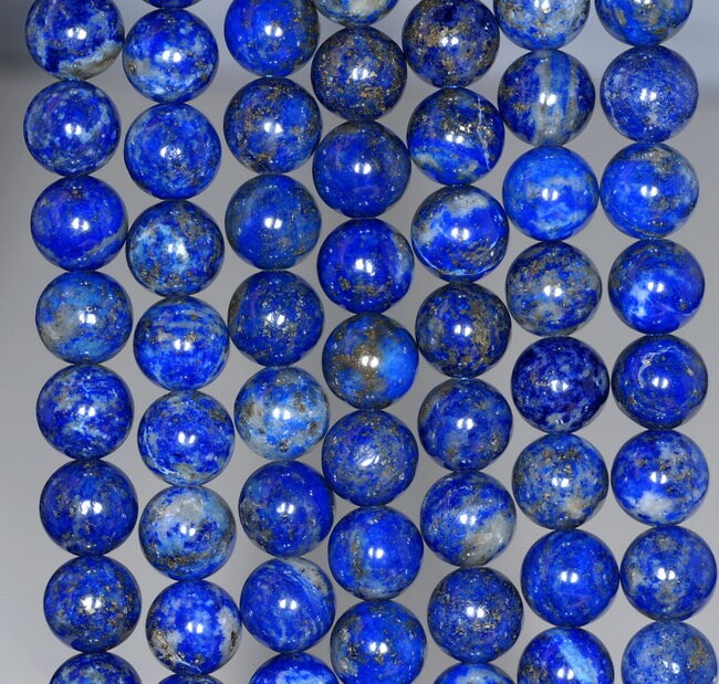 8mm Azura Genuine Lapis Lazuli Gemstone Aa Blue Round 8mm Loose Beads 15.5 Inch Full Strand (90147161-258)