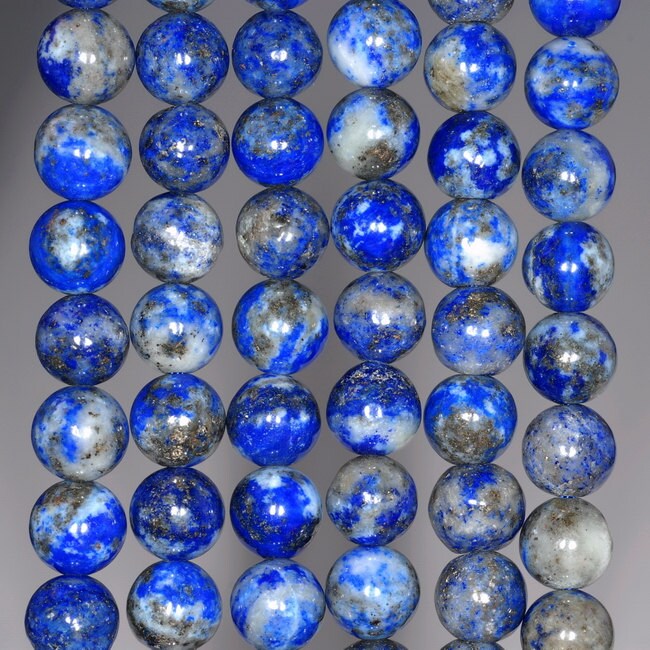 8mm Azura Genuine Lapis Lazuli Gemstone Grade Ab Blue Round 8mm Loose Beads 15.5 Inch Full Strand (90147783-438)