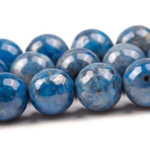 8mm Denim Blue Lapis Lazuli Beads Grade Aa Genuine Natural Gemstone Round Loose Beads 15" / 7.5" Bulk Lot Options (105099)