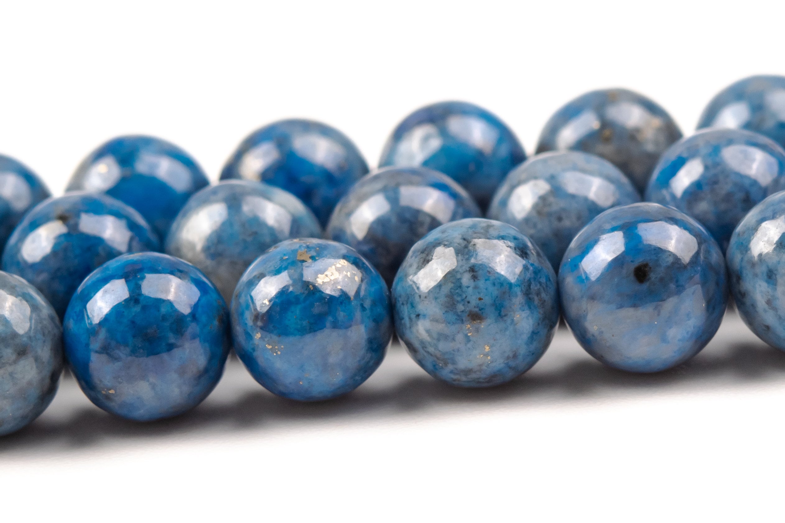 8mm Denim Blue Lapis Lazuli Beads Grade Aa Genuine Natural Gemstone Round Loose Beads 15" / 7.5" Bulk Lot Options (105099)