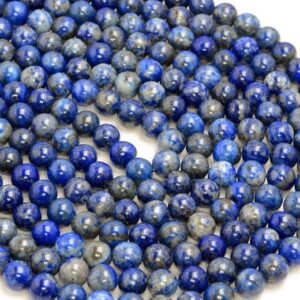 8mm Genuine Lapis Lazuli Gemstone Blue Round 8mm Loose Beads 15 Inch Full Strand Lot 1,2,6,12 And 50 (80005262-418)
