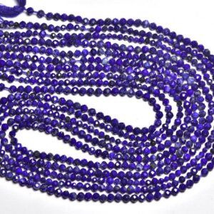 Lapis Lazuli Round Beads - 13 Inches,natural Super Quality Lapis Lazuli Micro Cut Round,tiny Beads,size Is 2-2.50mm #334
