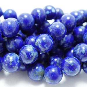 Lapis Lazuli Beads (round)(smooth)(4mm)(6mm)(8mm)(10mm)(16"strand)