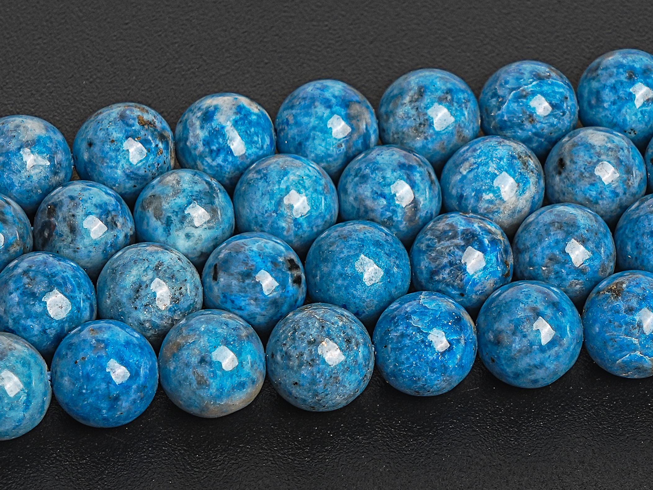Blue Lapis Lazuli Beads Genuine Natural Grade Aa+ Gemstone Round Loose Beads 8mm Bulk Lot Options
