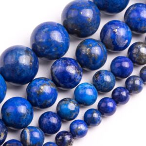 Deep Blue Lapis Lazuli Beads Genuine Natural Grade A Gemstone Round Loose Beads 4mm 6mm 8mm 10mm Bulk Lot Options