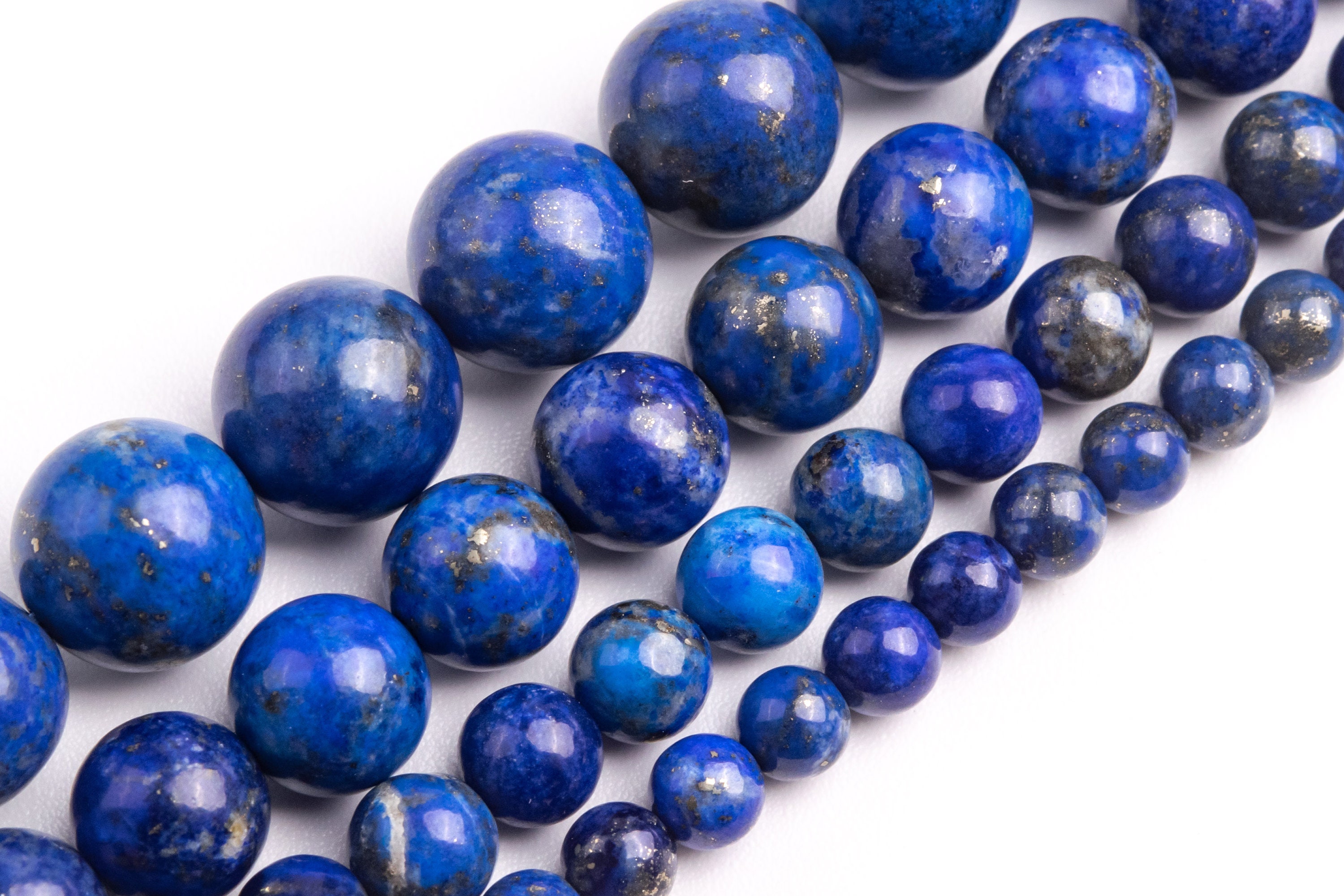 Deep Blue Lapis Lazuli Beads Genuine Natural Grade A Gemstone Round Loose Beads 4mm 6mm 8mm 10mm Bulk Lot Options