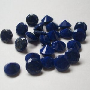 Aaa Lapis Lazuli Gemstones: 6mm Or 8mm Faceted Round Loose Gemstone (5 Pcs) Aaa Lapis Lazuli Gemstones: 6mm Or 8mm Faceted Round Loose Gemstone (5 Pcs)