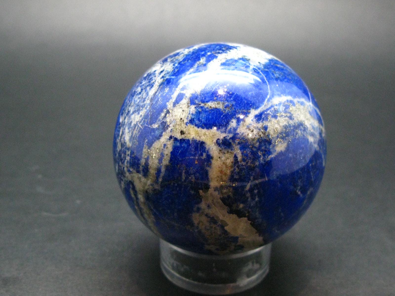 Beautiful Blue Lapis Lazuli Sphere From Afghanistan - 2.2"