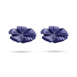 Lapis Carving Flower Loose Gemstone, 32x38 Mm, Lapis Jewelry Handmade Gift For Women, Pair ( 2 Pieces ) Lapis Carving Flower Loose Gemstone, 32x38 Mm, Lapis Jewelry Handmade Gift For Women, Pair ( 2 Pieces )