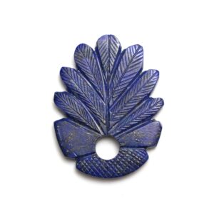 Natural Lapis Carving Loose Gemstone | 45x34x4 Mm | Lapis Carving Loose Gemstone | 1 Piece Natural Lapis Carving Loose Gemstone | 45x34x4 Mm | Lapis Carving Loose Gemstone | 1 Piece