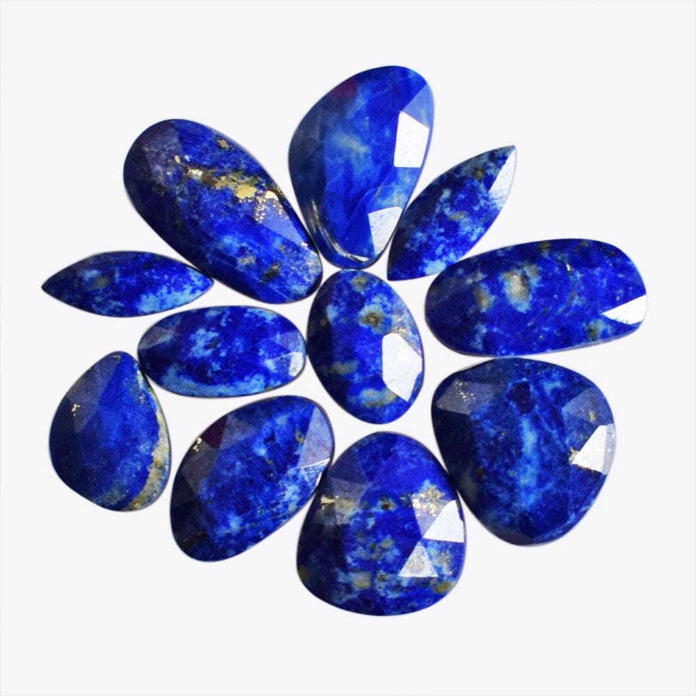 Natural Lapis Lazuli Faceted Gemstones, Mix Shape Loose Stone For Jewelry Making