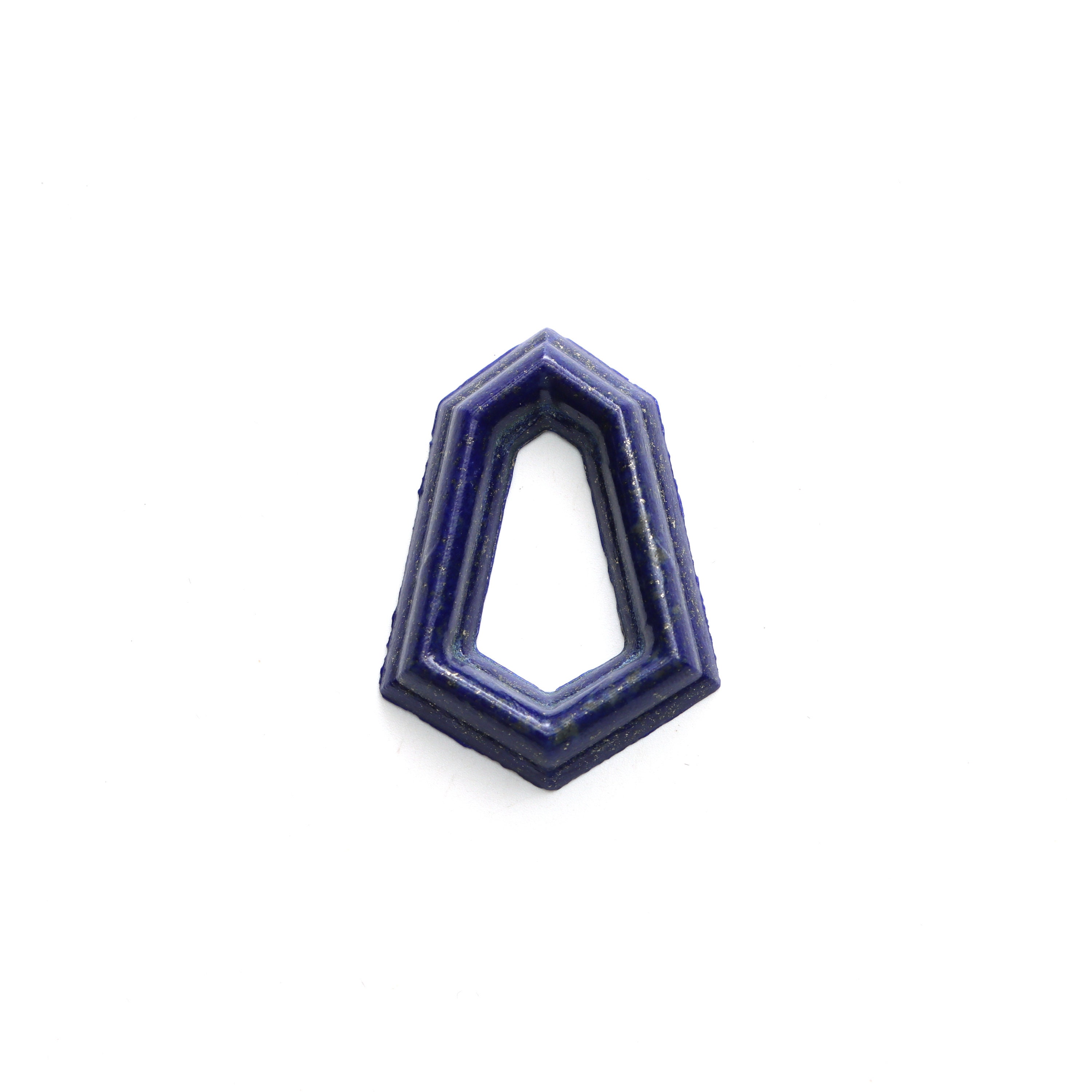 Natural Lapis Kite Carving Loose Gemstone, 28x38mm , Lapis Carving Loose Gemstone, 1 Piece