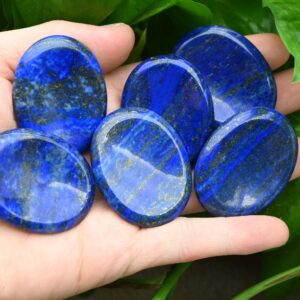 Natural Lapis Lazuli Worry Stone, healing Worry Stone, chakra Worry Stone, size 35x45mm Natural Lapis Lazuli Worry Stone, healing Worry Stone, chakra Worry Stone, size 35x45mm