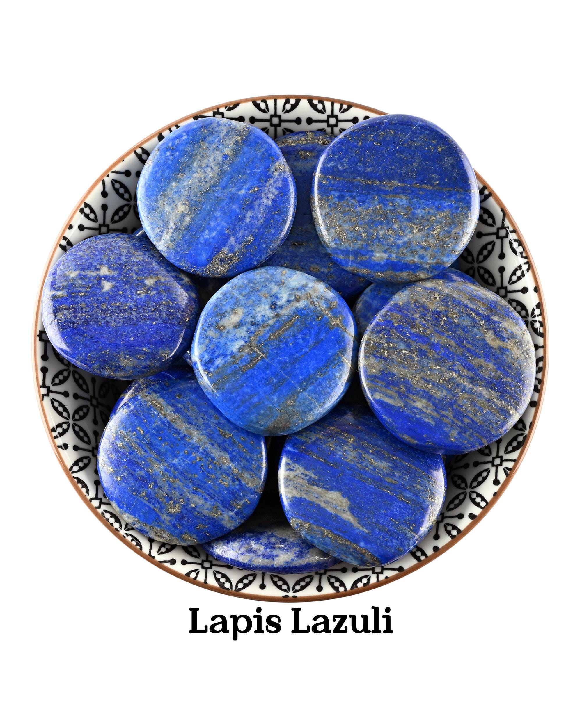 Lapis Lazuli Palm Stone, Stone Of Wisdom And Truth, Third Eye Communication Crystal, Royal Blue Worry Stone, Lapis Lazuli Smooth Stone