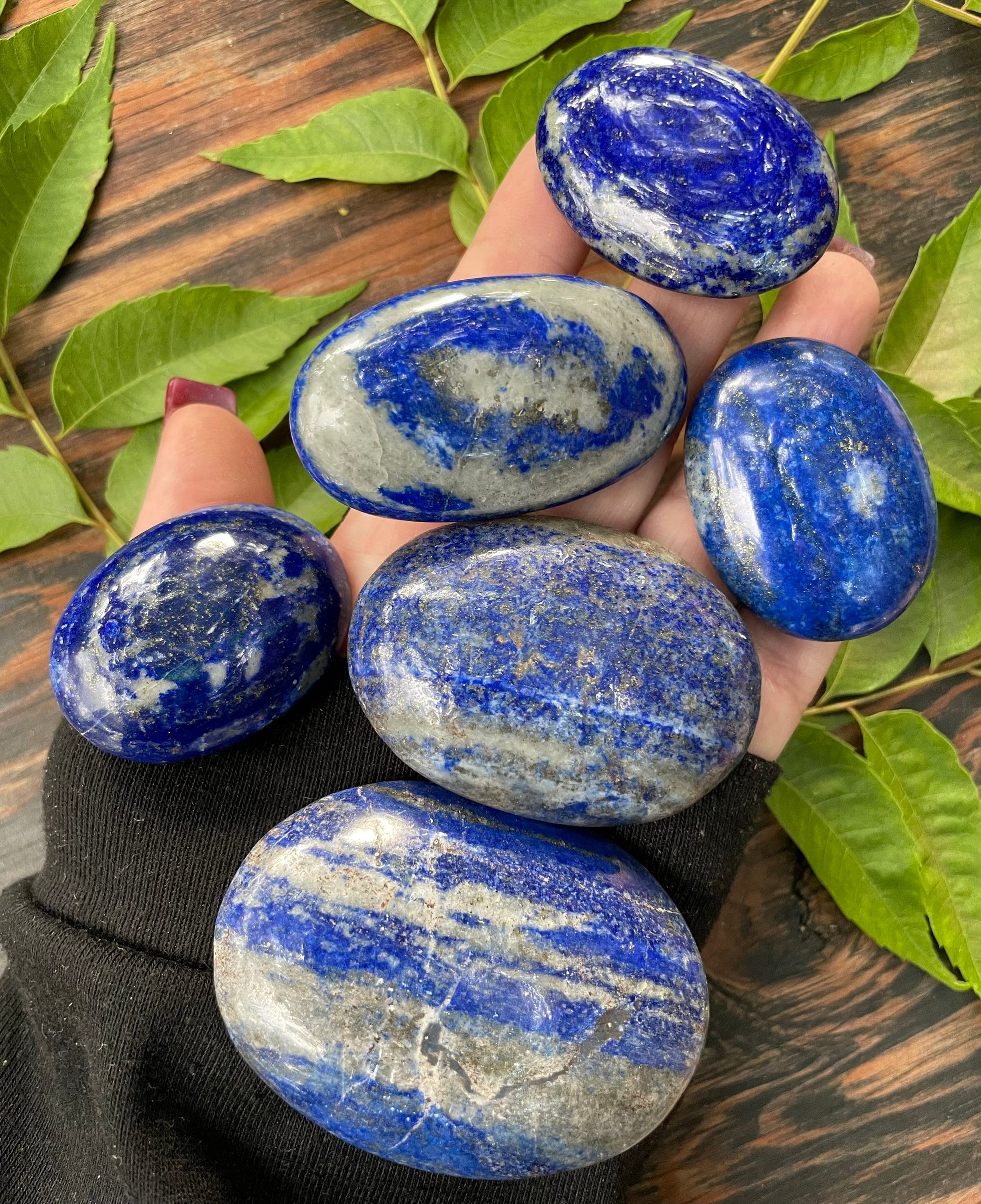 Lapis Lazuli, Lapis, Lapis Lazuli Palm Stone, Stone, Qty. 1