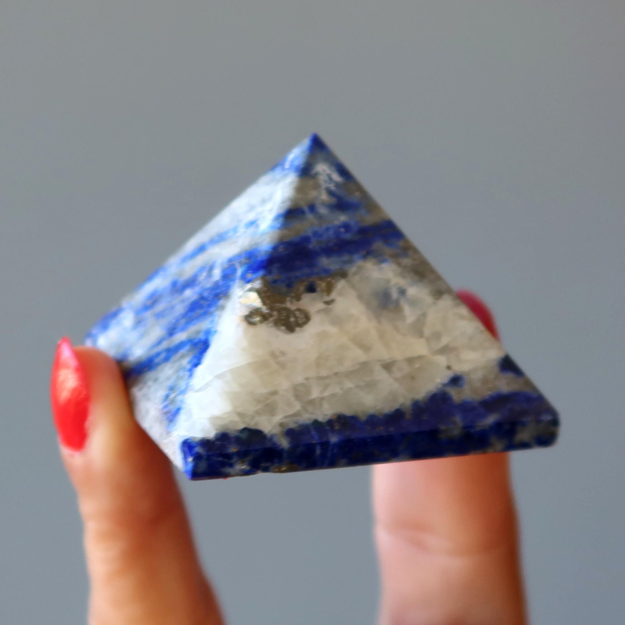 Lapis Pyramid Stone Of The Gods Spiritual Blue Lazuli Crystal