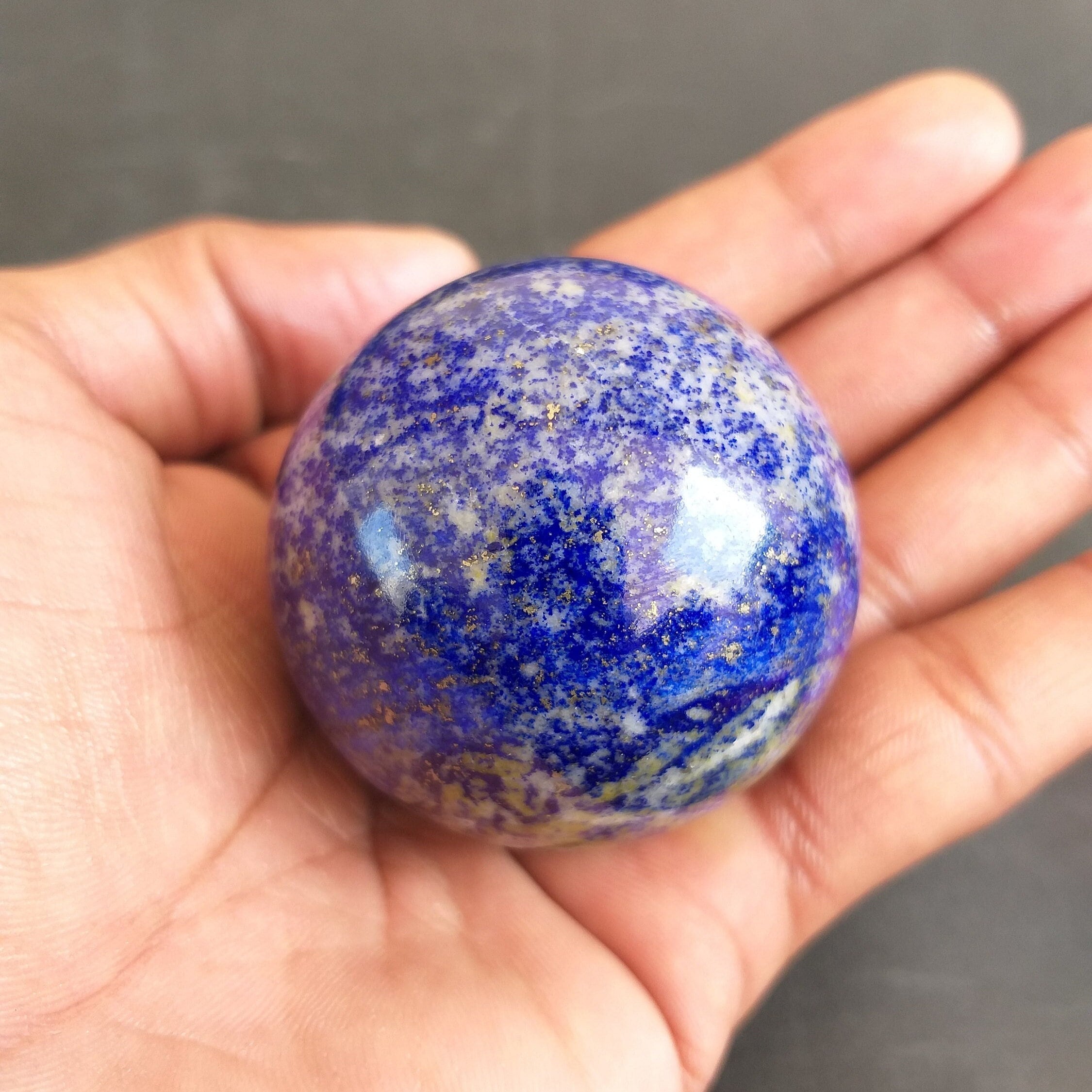 Lapis Lazuli Sphere: Aaa Quality Healing Crystal (51 Mm, 206 Gram)